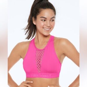 Victorias Secret PINK Ultimate
Sport Cross Back Unlined Sports Bra Pink